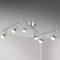 Defurhome LED Deckenleuchte Drehbar, 6 Flammig LED Strahler Deckenlampe Spot,Modern Deckenstrahler (Weißes Chrom) für Küche, Wohnzimmer, Schlafzimmer, inkl. 6 x 4W GU10 LED Lampen (400LM, warmweiß)
