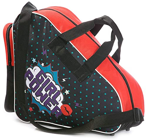 Sherwood Bolsa para Patines de Hielo para Adultos y niños, Bolsa de Hockey sobre Hielo, Ideal para Patines Hielo y Patines Linea, Ice Skate Bag con Medidas 42 x 15 x 37 cm (Girlpower)