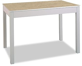 ASTIMESA Tipo Carro Mesa de Cocina, Metal, Roble Raw, 100x60cm