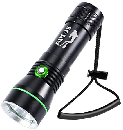 APLOS AP30 3000lm Plongée lampe de poche avec indicateur de puissance, IPX8 étanche professionnel rechargeable lumière de plongée
