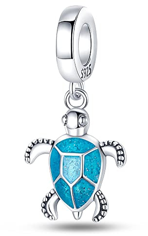 Pandach Bead Charm Ciondolo Argento Sterling 925 con Cubic Zirconia Pendenti per Pandora Braccialetti, Compatibile con Braccialetti e Collane europei