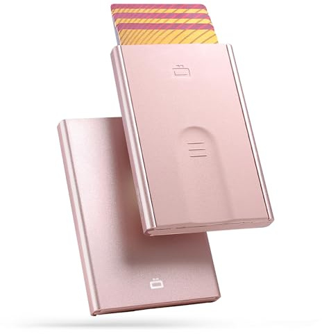 Automatisk korthållare i aluminium med RFID. Modell: SLIDER | Korten skjuts ut med ett knapptryck. Hitta rätt kort direkt. Rymmer upp till 6 kort.