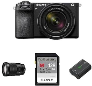 Sony Alpha 6700 | APS-C Mirrorless Camera with Sony 18-135mm Lens + Video Creator kit including E PZ 18-105mm F4 G OSS Lens, Memory Card and Rechargable Battery Pack