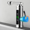 Qussse Elektrisch Wasserhahn 3KW, Sofort Warm Armatur Elektrischer Heizungswasserhahn mit Temperaturanzeige für Badezimmer Toiletten und Küchen