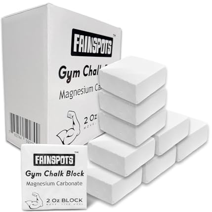 Gym Chalk Magnesium for Weight Lifting Chalk Powder，Magnesium Carbonate Athletic Chalk Block 8 Pcs Gifts for Rock Climbers Excellent Grip, Chalk Block for Gymnastics, Bouldering,Rock Climbing