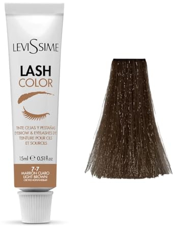 Levissime Lash Color 15 ml 7-7 Light Brown | Teinture pour sourcils et cils marron clair