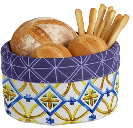 moorg Brödkorg i bomull, brödhållare för bord - korgar med olika mönster, brödkorg för bord 19 x 19 cm