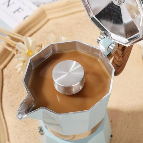 Niceminiwall Moka de acero inoxidable para olla, protector contra salpicaduras de café, pieza de repuesto para tapa de pulverización, cubierta duradera antisalpicaduras para accesorios de cafetera