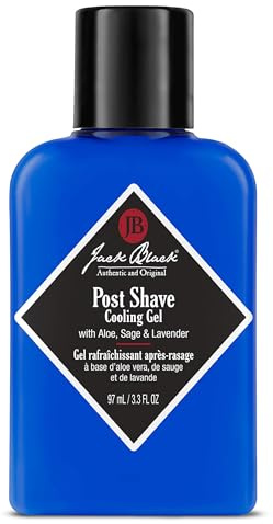 Jack Black Post Shave Cooling Gel, 3.3 Fl. Oz – Clear After Shave Gel for Men, Men’s Aftershave Gel, Natural Ingredient Razor Burn & Skincare