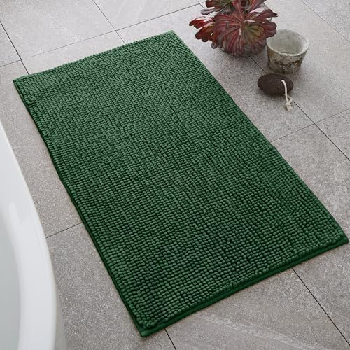 Catherine Lansfield Bobble Bath Mat, 50x80 cm, Dark Green