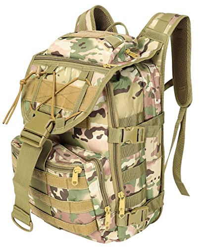 SHANNA Expandable Storage 35L/50L Military Tactical Backpacks, Trekking Hiking Molle Army Survival Equipment Backpacks Waterproof Rucksack for Camping Fishing Travelling Climbing Outdoor Sports Gym