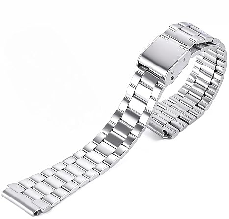 Ersatz Edelstahl Uhrenarmband 18mm Armband kompatibel mit Casio A158 / A159 / A168 / AE1200 / AE1300 / W-218H / W-217H / F-91 / F105
