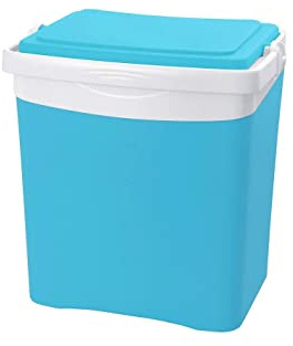 EDA Glacière 25 L Tropic Bleu Turquoise prévue pour Bouteilles 2L Debout Conversation au Frais 10h et Verrouillage par la poignée Moyenne