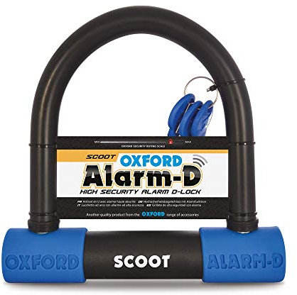 Oxford Alarm-D Scoot D Lock (200mmL x 196mmW x 16mm). High Security Alarm D-Lock