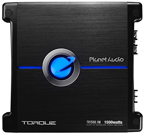 Planet Audio TR1500.1M Monoblock Car Amplifier - 1500 High Output, Low/High Level Inputs, Low Pass Crossover, Hook Up to Subwoofer for Bass