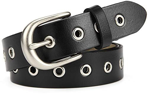 McFanBe Ceinture en Cuir Pour Dame Lady Dreess Jeans Avec Boucle en Alliage Pour 2,8cm de Largeur