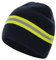 PACOTEX Helden Beanie Mütze Marineblau mit gelb-Silber-gelb Feuerwehr Optik Wintermütze