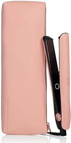 ghd gold take control now - Plancha de pelo profesional para alisar, rizar y crear ondas, temperatura óptima de peinado 185ºC, tecnología dual-zone, edición limitada 2023, rosa
