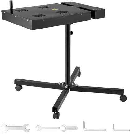 VEVOR Séchoir Flash pour Sérigraphie 41x41 cm, Séchoir de Sérigraphie Haute Puissance, avec Support Réglable en Hauteur, Rotation à 360 °, Base en Forme de X, Machine de Durcissement de T-shirts