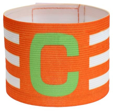 Fiorky Fascia da Braccio for Capitano di Calcio in Nylon Elastico Fascia da Braccio Regolabile for Leader da Competizione Fascia da Braccio Traspirante for Gruppo di Capitani di Calciatore c