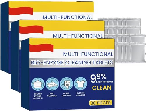 Compresse multifunzionali per la pulizia di bio-enzimi, rimozione della ruggine in schiuma, polvere detergente multiuso per la cucina, compresse per la pulizia delle bottiglie d'acqua, detergente