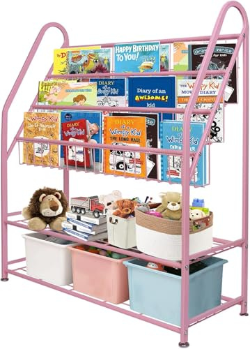 Huhote Estantería para niños 82 (rosa), Almacenaje