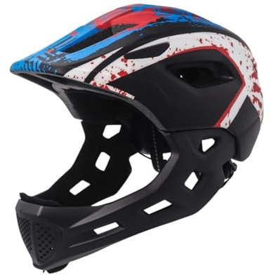 Harilla Casque de Vélo pour Enfants, Casque de Cyclisme pour Skateboard, Casque Intégral Réglable Antichoc, Accessoires Cyclisme pour Enfants, Garçons, Filles, Noir et Blanc