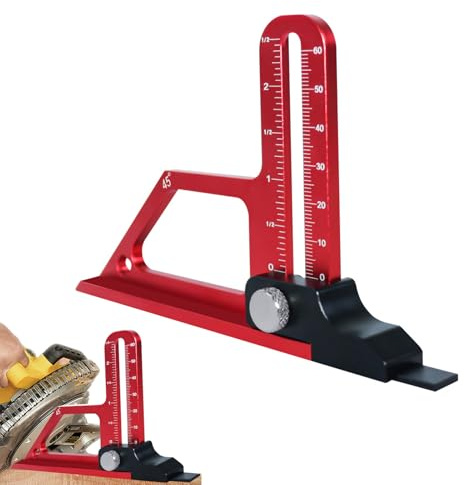 Router Table Height Gauge - Multi-Scale Measuring Tool | Accurate Inch/Metric Calibration for Table Saws, Woodworking, , Knives & Bits, Workshop Ruler