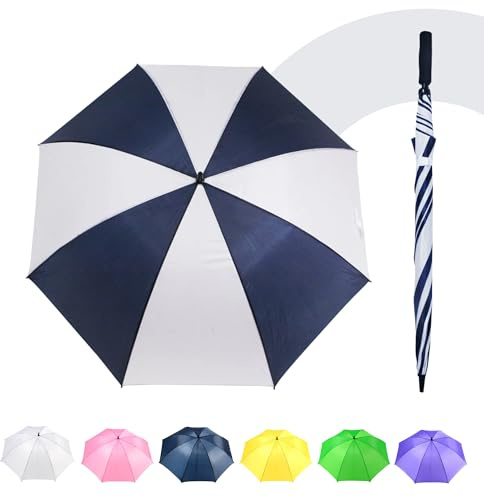 Jollybrolly Straight Stick Umbrella – Sun Umbrella for Walking, Portable Parasol, Waterproof, UV Protection, Wind Resistant, Handheld Parasol, Auto Open Feature