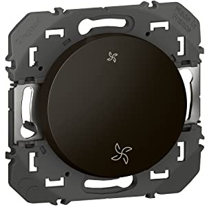 Legrand - Interrupteur commande VMC dooxie finition noir - emballage blister