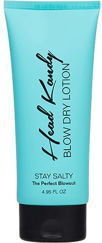 Head Kandy Stay Salty Volumizing Blow Dry Lotion |The Perfect Blowout | Anti-Frizz Heat Protectant For Hair | Anti-Humidity Hair Product | 4.95oz