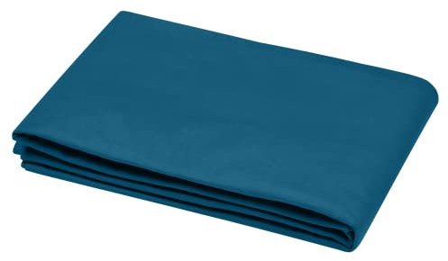 STOF Bettlaken – Größe 240 x 300 cm – 100% Baumwolle Öko-Tex Zertifiziert – Farbe Petrol – Modell Eden – Bettwäsche für Zuhause – weich und bequem