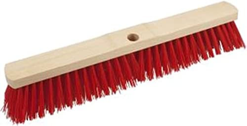Synx Tools Escoba para Exteriores 60cm - Escobas - Escoba de Calle Cerdas de plástico - Escobas - Cepillos de Limpieza - Escoba Exterior - Artículos de Limpieza - Sin Acero