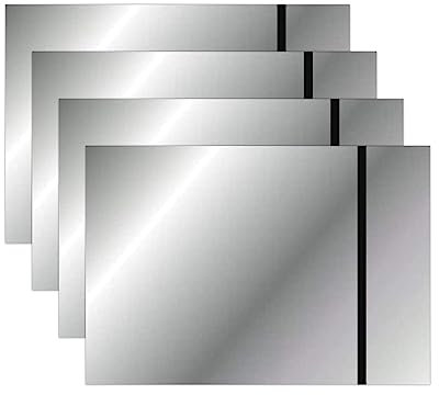 IKIER Placa de plástico de doble color, 4 unidades de 20 x 30 cm, color metálico, placas acrílicas ABS, vidrio acrílico para grabado láser, corte artesanal, manualidades y proyectos de manualidades,