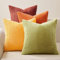 Topfinel Kissenbezug 60x60cm Kissenhülle Herbst gelb orange 4er Set Cord flauschig Kissenbezüge Kissenhülle Sofakissen Dekokissen deko für Sofa Bett Kinder