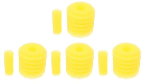 HOLIDYOYO Esponjas Filtro de Prefiltro para Acuario 5 de Esponja Amarilla de Filtro Accesorio Portátil para Acuarios de Agua Dulce y Salada para Tanque