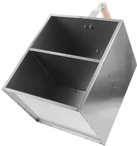 Toyvian Bac à Charbon pour Barbecue Extérieur Seau de Transport Résistant à la Chaleur avec Pare-Vent Grosse Capacité Poignée Robuste pour Camping Pique-Niques et Grillades en Plein