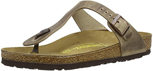 Birkenstock Classic GIZEH Unisex-Erwachsene Zehentrenner, Braun (TABACCO BROWN), 39 EU