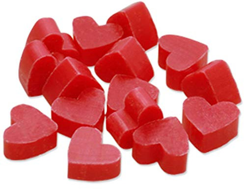 Florex Schafmilchseife mini mini Herz 100 Stück Hibiskus im Organzasäckchen Seife Gastgeschenk