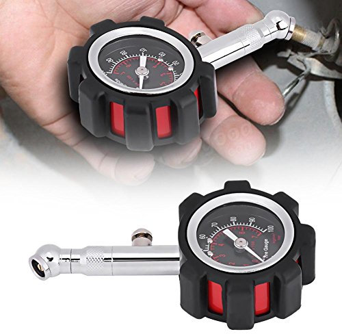 Manometro per pneumatici, manometro manuale 0-100PSI Tester per misuratore di pressione dell'aria per pneumatici per bici moto per camion per auto