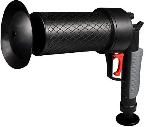 Desatascador Manual de Desagües con 4 Ventosas de 5/6/11,5/20,5cm Draga de Tubos de Alta Presion para Inodoro, Desagüe, Bañera y Lavabo