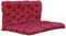 Ambientehome Palettenauflage Palettenkissen inkl. Rückenteil Sitz/120x80, Rücken 120x60 rot