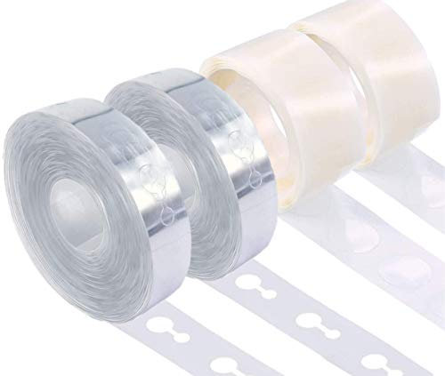 Cavore Ballongirlanden Kit – 2x5m Doppelloch Ballonband & 200 Ballon Klebepunkte (4 Rollen) – Partydeko für Geburtstag und Hochzeit