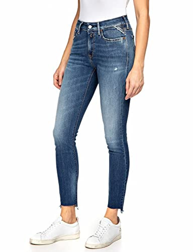 REPLAY Lucia, Jeans Mujer, Azul (009 Azul Medio), 27W / 30L