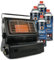 Eurocatch Calefactor de gas - Incl. 4 Bombonas de gas - Estufa - Calentador de patio - Calentador Portátil - Ajustable - Butane