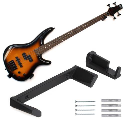 CrunchyWorks STAGECADIA Monolith Soporte de pared para guitarra eléctrica, soporte de pared para la pared, inclinado inclinado ajustable, gancho de pared, soporte de pared, accesorios de guitarra