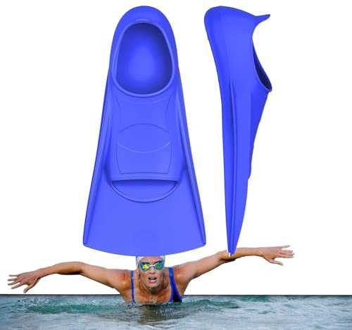 Simfenor – 1 par snorkelfenor, bärbara simfenor | Halkfria träningssimfenor av silikon, multifunktionella snorkelfenor för träning, snorkling för uppvaknande