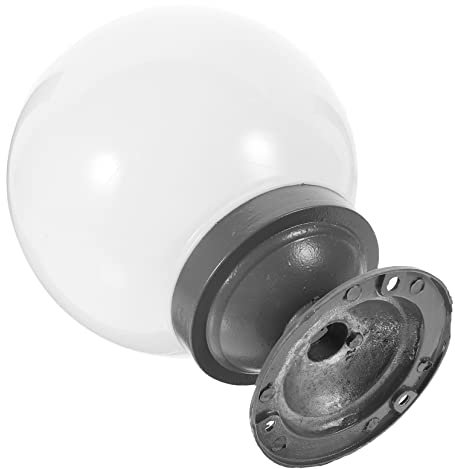 Hemobllo Gartenkugel Lampenschirm wandlampe wandleuchte Pfostenkappenlichter Lampenschirm aus Korbgeflecht außenleuchte kronleuchter Glühbirnenabdeckung Lampenschirm aus Acryl Aluminium