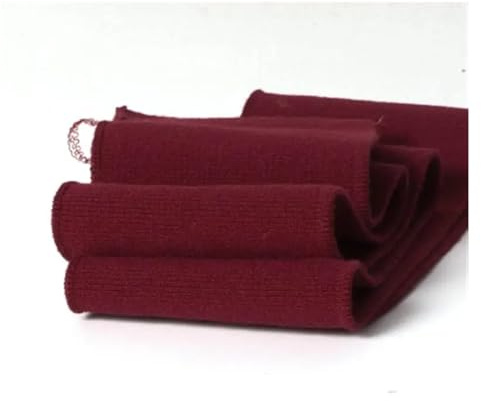 PULaif Puño de Punto Acanalado, Costilla elástica de Punto de 80 cm de Alto, Hilo de poliéster Antibolitas teñido, Dobladillo roscado for puños, Escotes, Ropa, Bricolaje(18,7CM X 80CM)