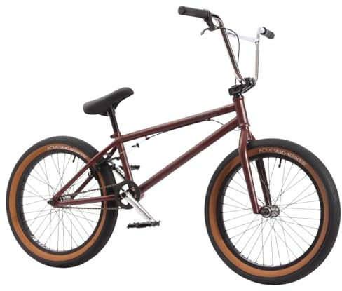 KHE CENTRIX FC BMX 20 pulgadas – Freecoaster – Manivela CrMo – 10,9 kg – Affix Rotor – Neumáticos Two-Tone – Rojo-marrón – Bicicleta Freestyle para calle, parque, Pumptrack – Modelo 2025